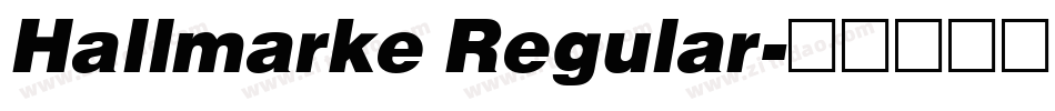 Hallmarke Regular字体转换